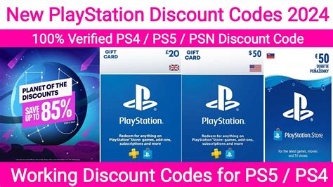 are there any playstation discount codes